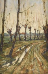 20TH C. OIL ON WOOD PANEL, WIN
