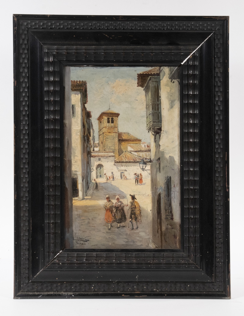 20TH C. PAINTING OF TOLEDO, SPAIN