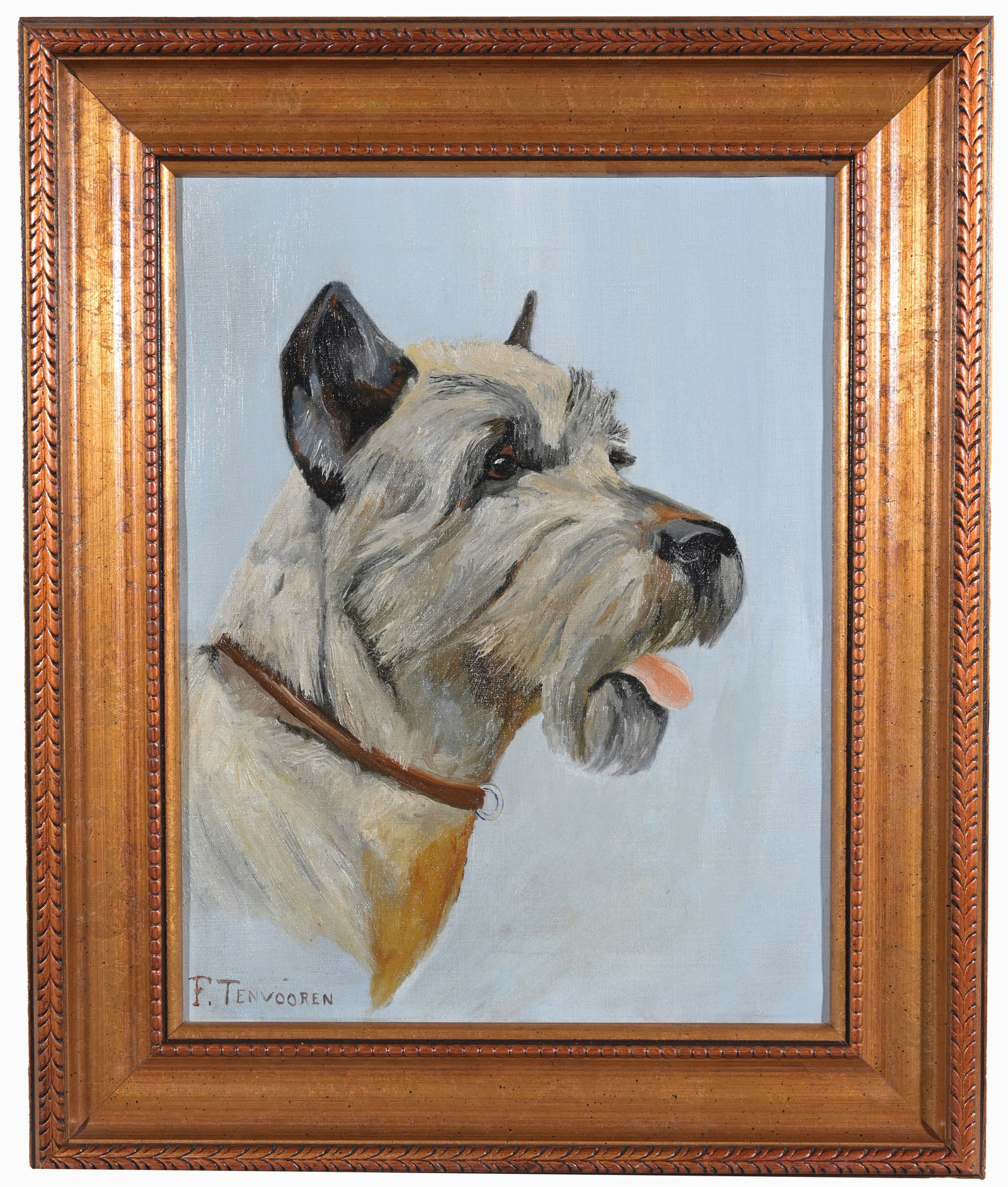 20TH C. PORTRAIT OF SCHNAUZER,