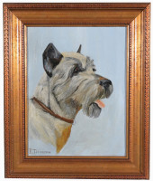 20TH C. PORTRAIT OF SCHNAUZER,