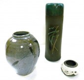 20th C. pottery  three vases: