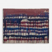 20TH C. RED AND BLUE DRIP PAIN