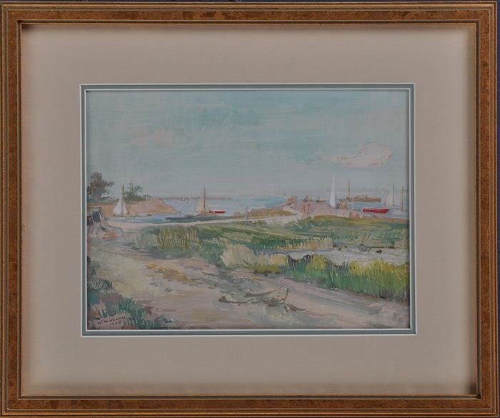 20TH C. SCHOOL: BEACHSCAPE WITH