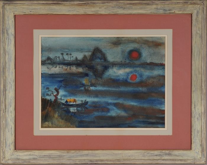 20TH C. SCHOOL: TROPICAL WATERSCAPE