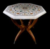 20TH C. SIDE TABLE WITH INLAID