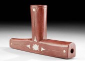 20TH C. SIOUX CATLINITE PIPE W