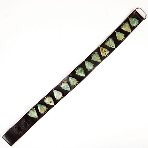 20TH C. STERLING AND TURQUOISE