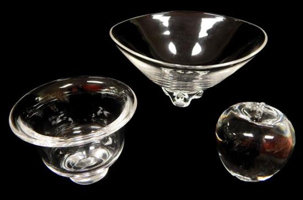 20TH C. STEUBEN CLEAR GLASS,