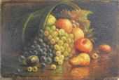 20TH C. STILL LIFE OF TIPPED B