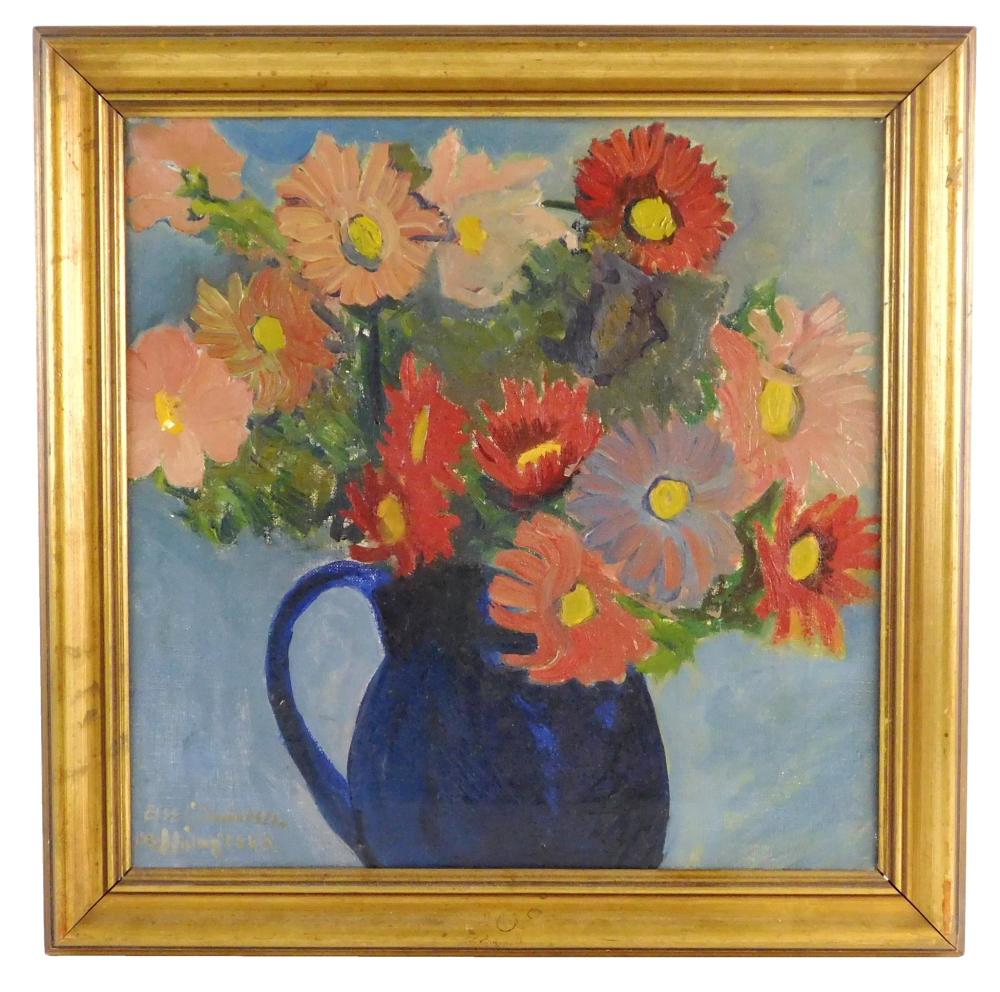 20TH C. STILL LIFE, OIL ON