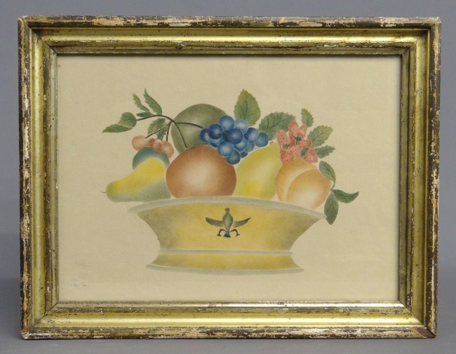 20th c. theorem basket of fruit. In