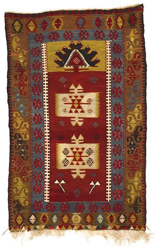 20TH C. TURKISH KILIM RUGTurkish
