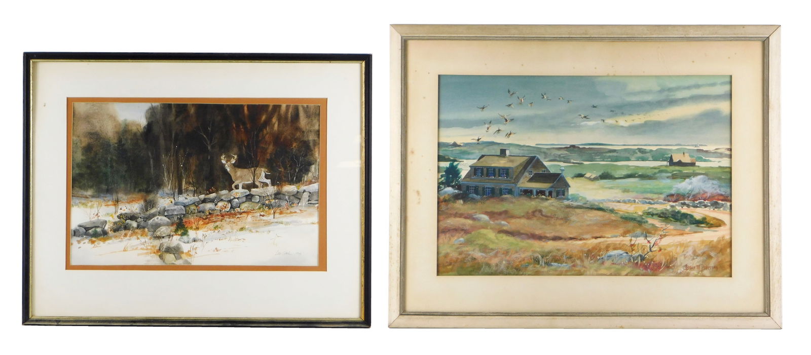 20TH C. WATERCOLORS BY LESTER M.