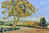 20TH C. WESTERN LANDSCAPE, SIG