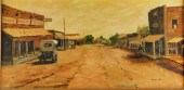 20TH C. WESTERN SCENE, OIL ON