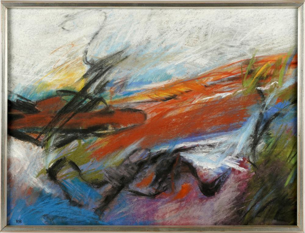 20TH CENTURY: ABSTRACTpastel;