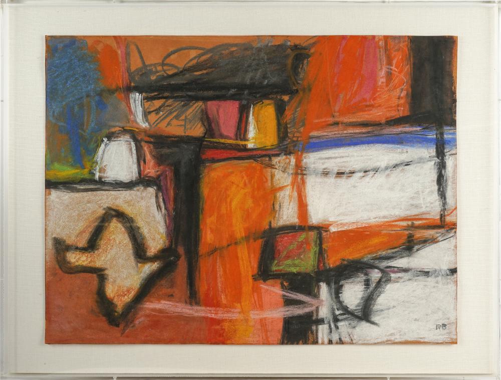 20TH CENTURY: ABSTRACTpastel on