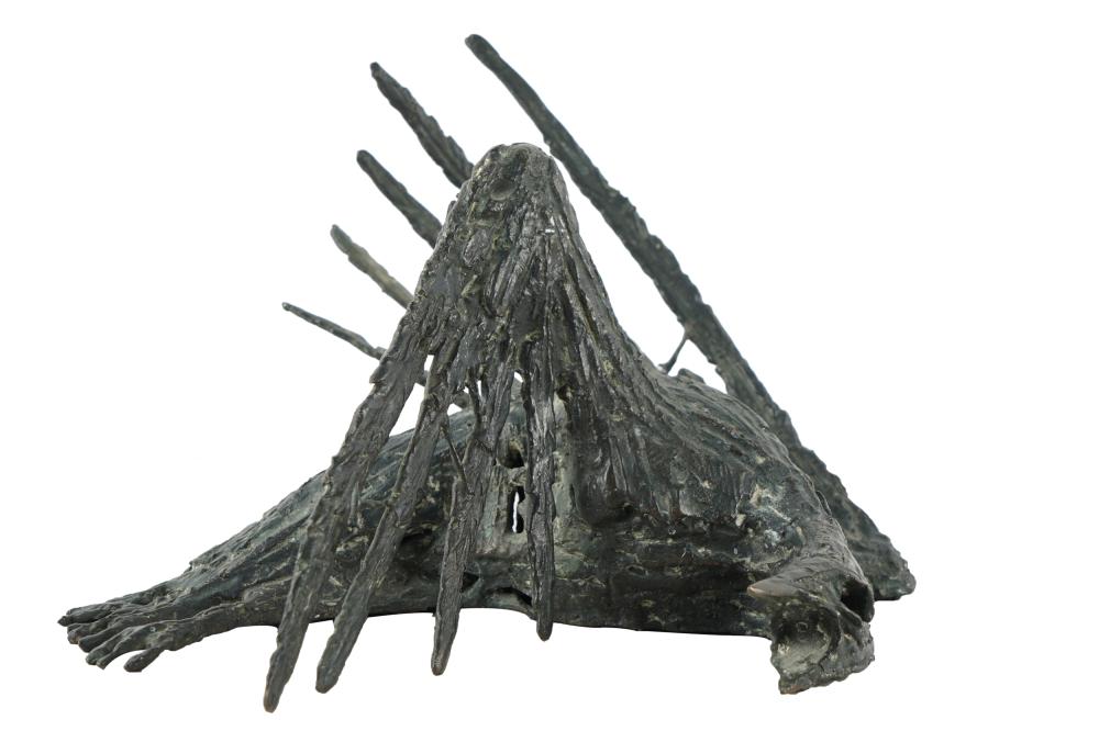 20TH CENTURY: BRONZE FIGURE OF A