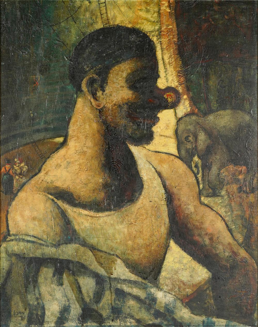 20TH CENTURY: CIRCUS CLOWN1943; oil