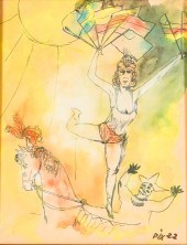 20TH CENTURY: CIRCUS SCENEwate