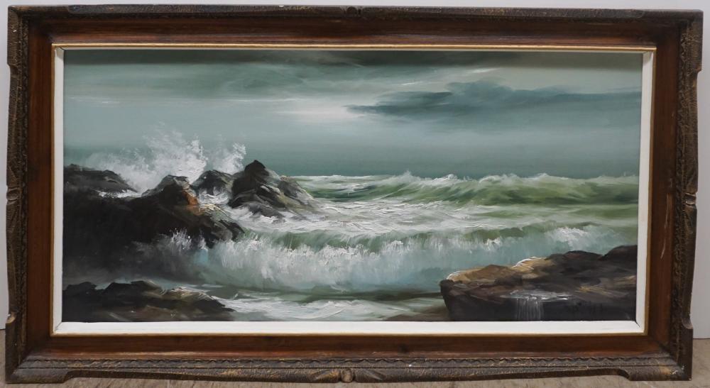 20TH CENTURY, COASTAL SCENE,