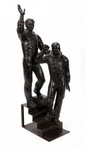 20TH CENTURY, COSMONAUTS SCULP