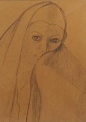 (20TH CENTURY) DRAWING OF A WO