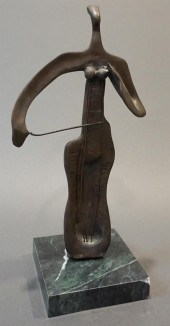 20TH CENTURY, FIGURE PLAYING T