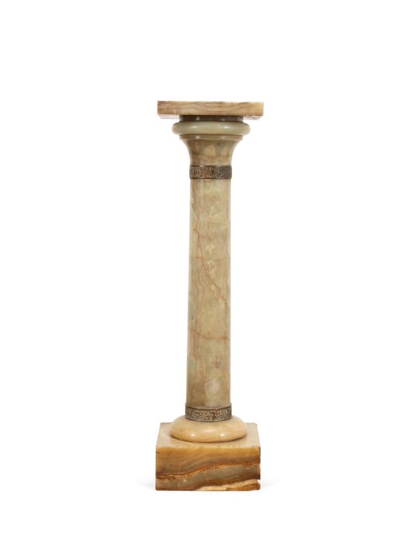 20TH CENTURY FRENCH ONYX & BRONZE