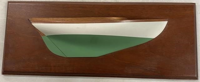 20TH CENTURY HALF-HULL MODEL OF A