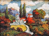 20TH CENTURY, ITALIAN HILLSIDE