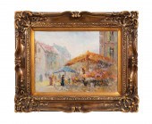 20TH CENTURY 'MARKET SCENE' OI