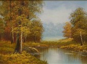 20TH CENTURY, MOUNTAIN LANDSCA