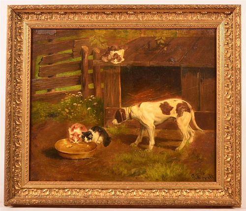 20TH CENTURY OIL ON CANVAS PAINTING
