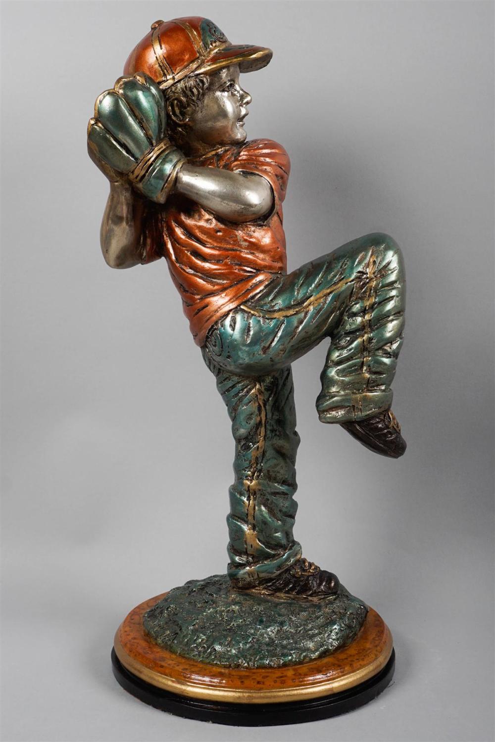 20TH CENTURY PAINTED METAL FIGURE