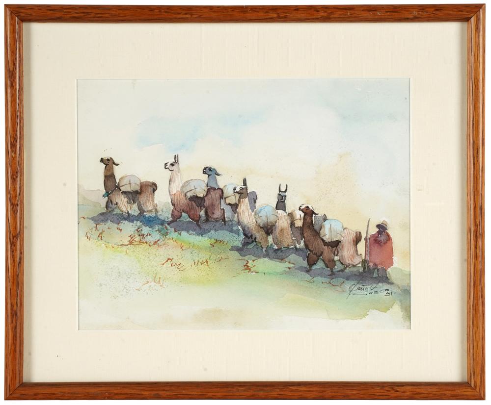 20TH CENTURY: PERUVIAN LLAMA