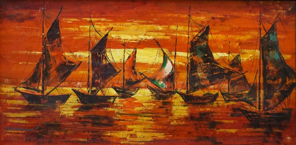 20TH CENTURY ROMANTIC SCHOOL, SHIPS