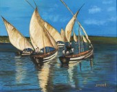 20TH CENTURY: SAILBOATSoil on