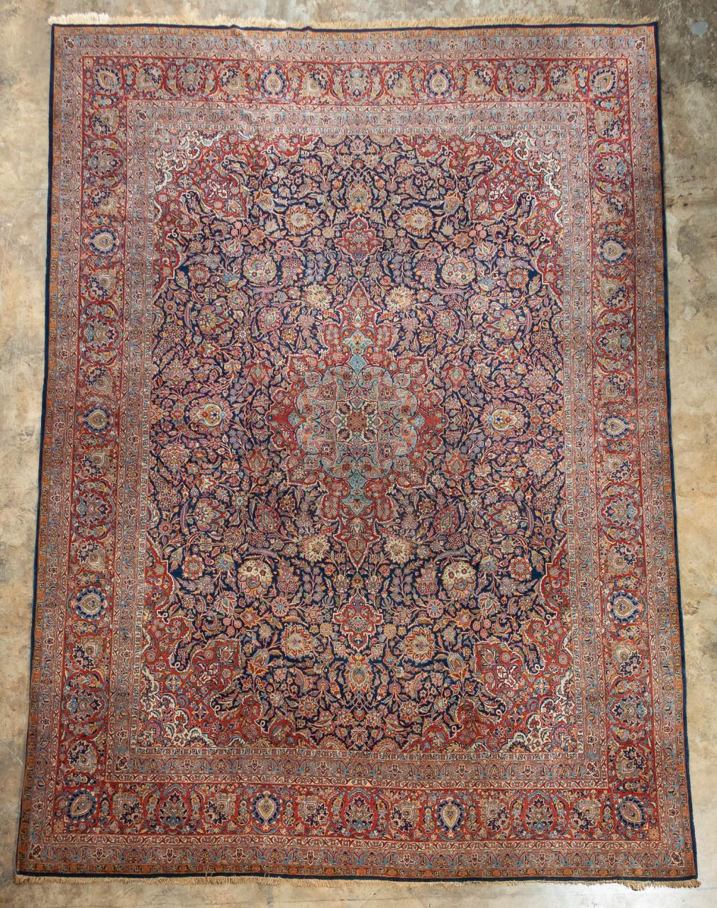 20TH CENTURY SAROUK, NAVY FIELD -
