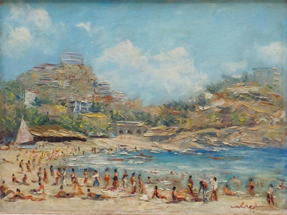 20TH CENTURY SCHOOL, BEACH SCENE,