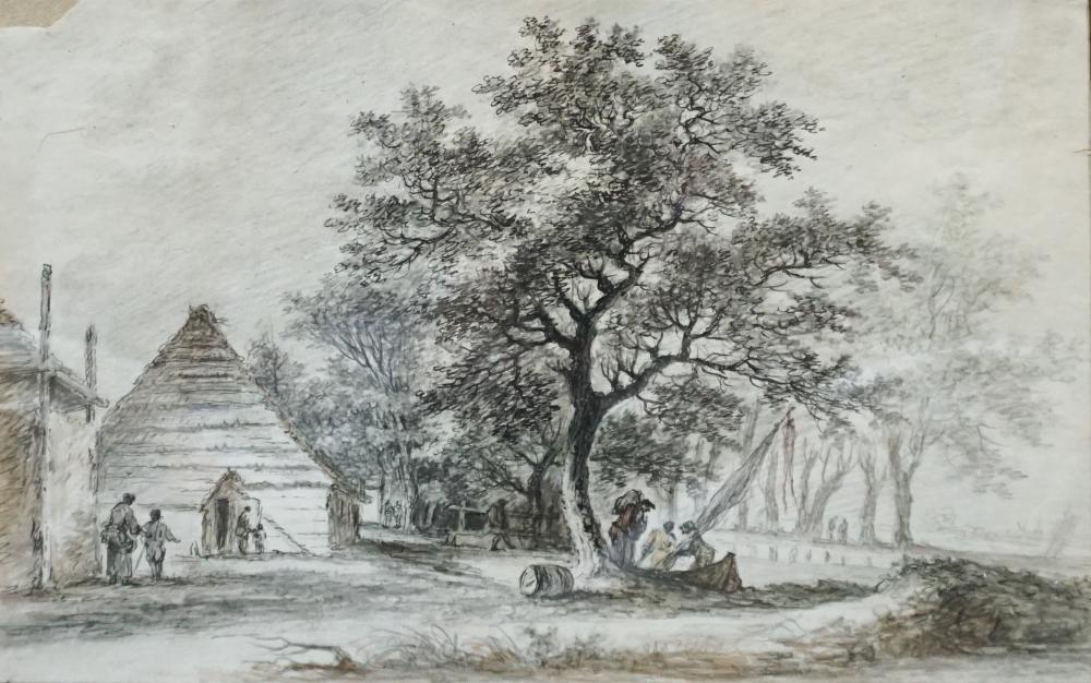 20TH CENTURY SCHOOL, CHARCOAL AND