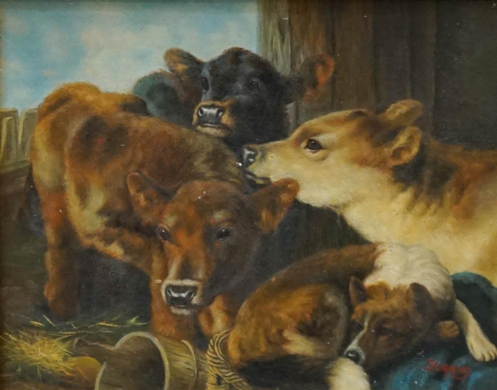20TH CENTURY SCHOOL, COWS IN THE