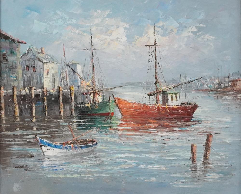 20TH CENTURY SCHOOL, DOCKED SHIP,