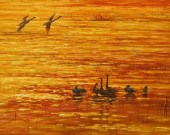 20TH CENTURY SCHOOL, DUCKS ON
