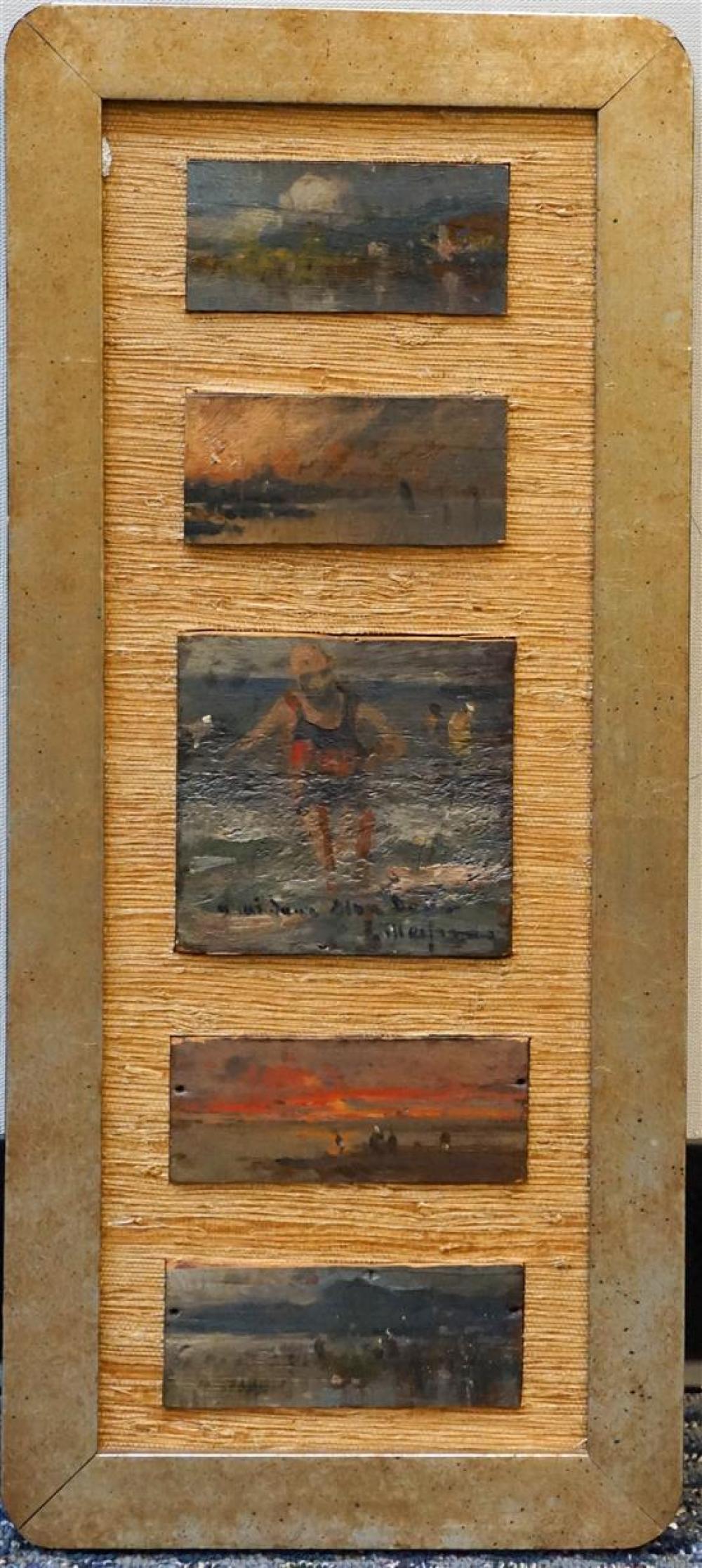 20TH CENTURY SCHOOL, FIVE OILS