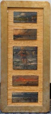 20TH CENTURY SCHOOL, FIVE OILS