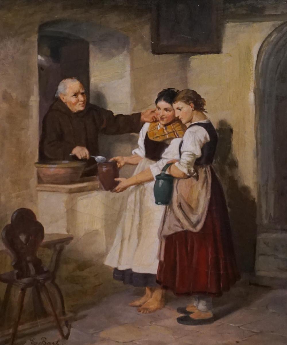 20TH CENTURY SCHOOL, GIRLS AT A