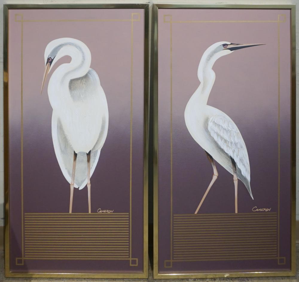 20TH CENTURY SCHOOL, HERONS, TWO