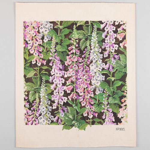 20TH CENTURY SCHOOL: HOLLYHOCKS;