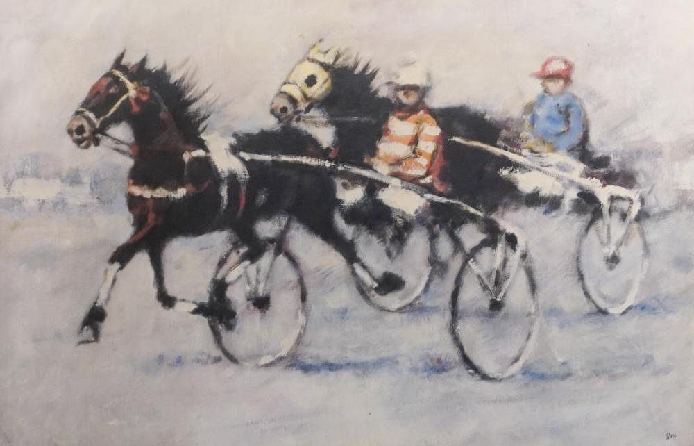 20TH CENTURY SCHOOL, HORSE RACERS